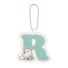 【メール便】シナモロール キーチェーン イニシャルホルダー 相良刺繍 R サンリオ エムプラン プチギフト キャラクター グッズ 