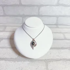 ネックレス　silver　シルバー　ブラックストーン　ラウンド　黒石　アンティーク　ヴィンテージ　EL-0482