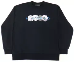 【中古】アウターウェア(女性アイドル) 日向坂46 ”flowers”スウェット ブラック Mサイズ 「日向坂46 『こんなに好きになっちゃっていいの?』発売記念握手会」