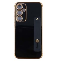 Galaxy A36 5G ケース SC-54F バンド 付き ソフト ケース 【Color】ブラック