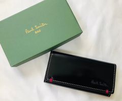 Paul Smith ポールスミス コードバン 馬革キーケース 黒ブラック 4連