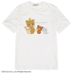 リラックマ サンエックス Tシャツ 半袖 トップス プリント San-X Bホワイト 春夏