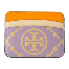 新品 トリーバーチ TORY BURCH カードケース Tモノグラム コントラスト エンボス ティスル/シーサイドサンド