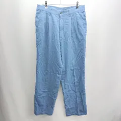 ◇ ⊇ LANVIN CLASSIQUE ランバン クラシック コーデュロイ ストレートパンツ サイズF ブルー メンズ E  【1502180017872】