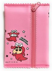 フレンド ダイカットポーチ チョコビ クレヨンしんちゃん ピンク コインパース 小銭入れ 小物入れ　4573135604611