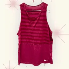 NIKE ナイキ トレーニングウェア ボーダータンクトップ ピンク