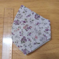 小花柄パープル インナーマスク Lサイズ