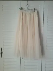 アイボリー チュール スカート
