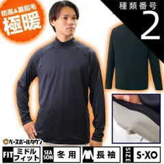 【新品未使用】 種類2:(1900)ブラック/L 野球 ZETT ゼット 裏起毛 アンダーシャツ 大人 冬用 長袖 ハイネック ゆったり HEAT-Z Hyper 軽量 保温 BO8641