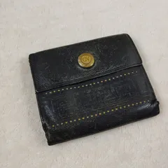 ジャンニ ヴェルサーチェ 長財布 ファスナー付き 三つ折り 財布