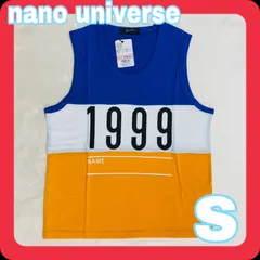 ナノユニバース　nano universe タンクトップ　ブルー