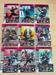 aca231 絶版 レジェンドライダーシリーズ おまけ V3 トイカード No.T-003 他 まとめ 仮面ライダー ガンバライド P-226 P-227 PR-018