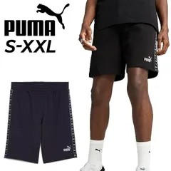 プーマ ハーフパンツ メンズ PUMA ESS TAPE 9 ショートパンツ TR スポーツウエア トレーニングパンツ メンズウエア 短パン 半ズボン 運動  ボトムス フレンチテリー 服  /687684