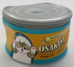 【中古】バッグ B.おさかなデザイン ねこ缶風ポーチ 「mofusand」 ファミリーマート限定