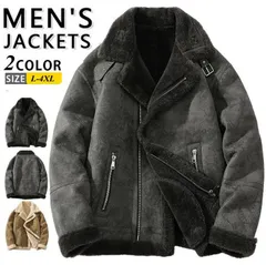 ライダース ジャケット メンズ 毛皮コート ムートンコート ムートンジャケット 裏起毛 暖かい 防寒 フライトジャケット ボアブルゾン 革ジャケット ショート丈 厚手 おしゃれ バイクジャケット  秋冬☆DZ10esyxz448