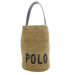 ポロ ラルフローレン POLO RALPH LAUREN かごバッグ ハンドバッグ ワンハンドル ラフィア インナーバッグ付き ベージュ /YO7