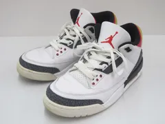 NIKE ナイキ CZ6433-100 AIR JORDAN 3 RETRO SE-T CO JP Fire Red Denim スニーカー　27㎝