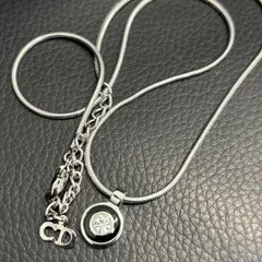 ◾︎Christian Dior ディオール ネックレス シルバーカラー CDロゴ 美品 レディース