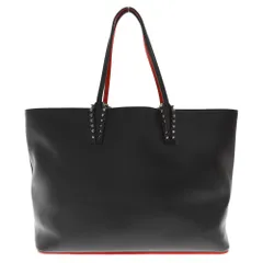CHRISTIAN LOUBOUTIN (クリスチャンルブタン) カバタ スタッズ付き レザー トートバッグ ブラックのサムネイル