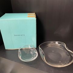 TIFFANY&Co. エルサ・ペレッティ ガラスボウル 2点セット 箱付き