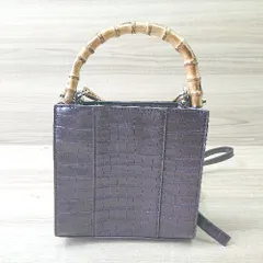 ◇ who's who Chico フーズフーチコ ハンド ショルダー バッグ ブラウン レディース E  【1406180073787】