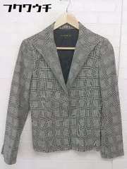 ◇ MOGA モガ グレンチェック シングル1B 長袖 テーラードジャケット サイズ2 グレー レディース  【中古】 【1111150015406】のサムネイル