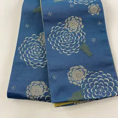 050504☆ 着物 帯 ☆ 正絹 大光織物 シャム猫 お太鼓柄 ブルーアイ-