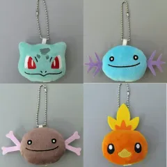 【中古】キーホルダー 全4種セット ボールチェーン付きフェイスぬいぐるみvol.4 「ポケットモンスター」