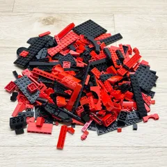 LEGO レゴ ブラック レッド系 中古 パーツ プレート ブロック スロープ アーチ 大量 ばら売り 部品取り LY-231023-16