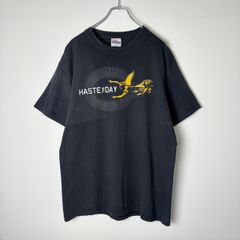 【L】90s〜 古着 HASTE THE DAY 天使 宗教 バンド Tシャツ キリスト教 聖書 メッセージ サークル ブラック