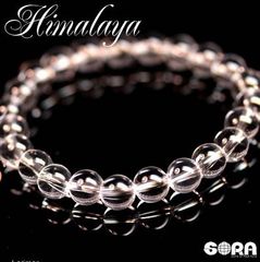 【SALE】ヒマラヤ水晶  8mm パワーストーン ブレスレット 水晶 ガネーシュヒマール産 天然石 念珠 クリスタル お守り 開運 グッズ 魔除け 厄除け