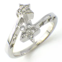 ダイヤモンド】 リング スターモチーフ ツイスト 12ポイント  