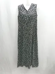 ◇ ⊂ BABYLONE 袖なし ロング ワンピース サイズ38 ブラック レディース E  【1410290044476】