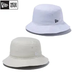 新品 NEWERA ニューエラ バケットハット バケハ 帽子 ハット 無地 ロゴ 刺繍 シンプル ユニセックス メンズ レディース 白 ホワイト ライトベージュ ストーン