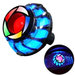 テール ランプ くるくる LED ブレーキ ライト ロータリー ストロボ フラッシュ 点滅 アルミ 5cm 青 ブルー