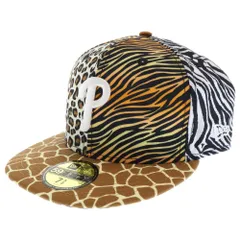 NEW ERA (ニューエラ) x MLB x atmos Mixed Animal 59Fifty Philadelphia Phillies 59フィフティ フィラデルフィアフィリーズ アニマル柄 ブラウン