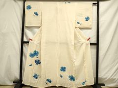 平和屋着物○上質なお召 蛍暈し 正絹 逸品 BAAT0854yc