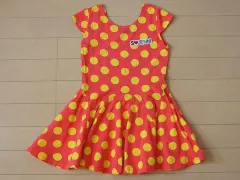 シスタージェニィ シスタージェニー sister jenni 130cm アウトレット 子供服 女の子 半袖 チュニック ワンピース オレンジ 水玉 春 夏 ★3 ガールズ 女児 キッズ ジュニア 【中古】 リサイクル 古着 子ども服