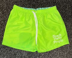 Beach Party Peopleビーチウェア　ショートパンツ　水陸両用　ユニセックス　ネオングリーン
