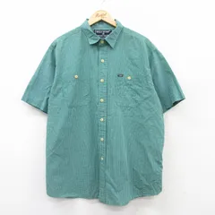 XL/古着 ラルフローレン ポロスポーツ 半袖 ブランド シャツ メンズ 大きいサイズ コットン 緑他 グリーン チェック spe 25jun16 中古 トッ