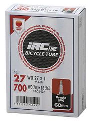 新品 IRC TIRE (アイ・アール・シー) 自転車 チューブ WO 27 × 1・700 × 18C-26C 仏式ロングバルブ60mm