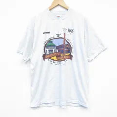 XL/古着 フルーツオブザルーム 半袖 ビンテージ Tシャツ メンズ 90s 工場 企業広告 クルーネック 薄グレー 霜降り 25sep17 中古