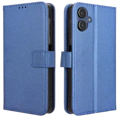 Galaxy A25 5G ケース 手帳 SC-53F チェック柄 手帳 ケース 【Color】ブルーのサムネイル