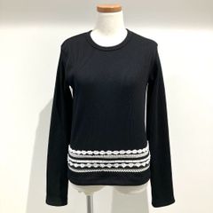 コムデギャルソン COMME des GARCONS エステルジャージー 裾ブレードレース付きリブニットTシャツ 黒 2001年A/W