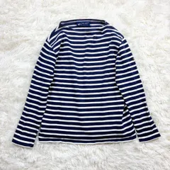 セントジェームス ウェッソン　ボーダー　ロンT ネイビー　ホワイト　T1