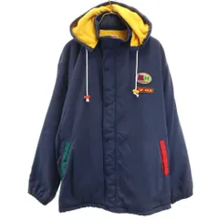 ミキハウス フーデッド ジャケット L ネイビー mikihouse 裏フリース メンズ