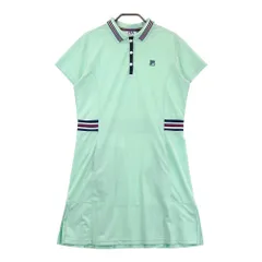 サイズ：L FILA GOLF フィラゴルフ  半袖ポロ ワンピース  グリーン系 [240101329556] ゴルフウェア レディース ストスト