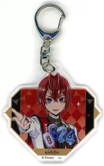 【中古】キーホルダー リドル・ローズハート 「ディズニー ツイステッドワンダーランド おめかしバースデー フェア in アニメイト トレーディングアクリルキーホルダーvol.1 おめかしバースデーver.」