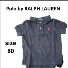 Polo by Ralph Lauren ポロバイラルフローレン ポロシャツ 半袖 ワンポイントロゴ ネイビー 80サイズ 子供服
