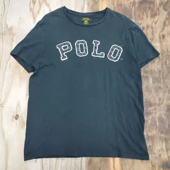POLO RALPH LAUREN ポロラルフローレン CUSTOM FIT カスタムフィット 立体 刺繡ロゴ 半袖 クルーネック Tシャツ 90s 00s 古着 VINTAGE メンズ サイズ L MH84